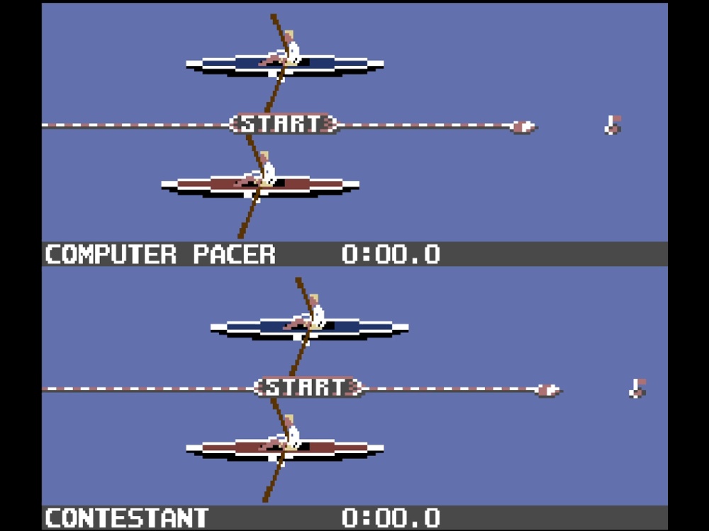 Gameplay of Summer Games II for Commodore 64